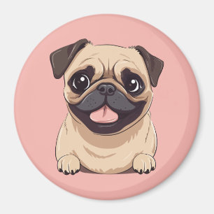 Pug hond magneet