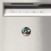 Pug Hond meneer vintage Magneet (Insitu (Vaatwasser))