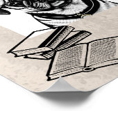 Pug Hond met Bril Print  (Hoek)