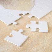 Pug Hond met Hartjes Valentijnsdag Legpuzzel (Zijkant)
