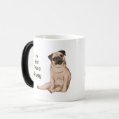 Pug Hond Mijn Beste Vriend Aangepaste Naam Koffie Magische Mok (Voorkant links)