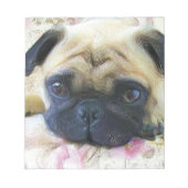 Pug hond notitieblok (Voorkant)