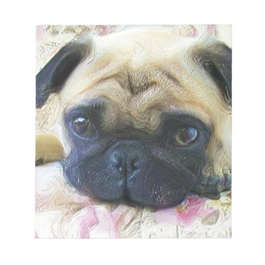 Pug hond notitieblok (Voorkant)