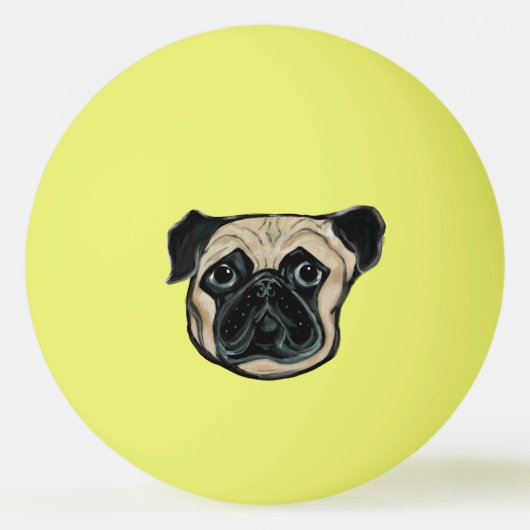 PUG HOND  PINGPONGBAL (Voorkant)