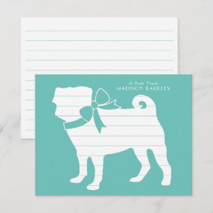 Pug Hond Puppy Bedankkaart