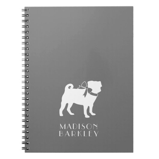 Pug Hond Puppy Notitieboek (Voorkant)