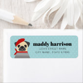 Pug Hond Retour Adres Labels (Insitu)