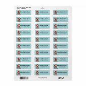 Pug Hond Retour Adres Labels (Full Sheet)