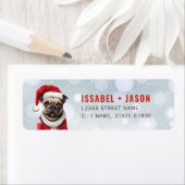 Pug Hond Retouradres Labels (Insitu)