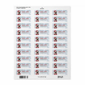 Pug Hond Retouradres Labels (Full Sheet)