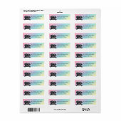 Pug Hond Retouradreslabels Etiket (Full Sheet)