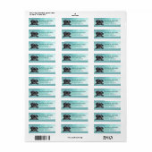 Pug-hond retouradreslabels etiket (Full Sheet)