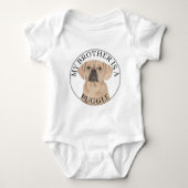 Pug-hond Romper (Voorkant)
