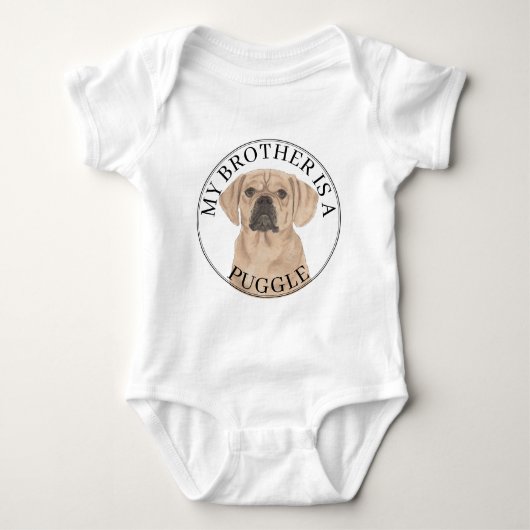 Pug-hond Romper (Voorkant)