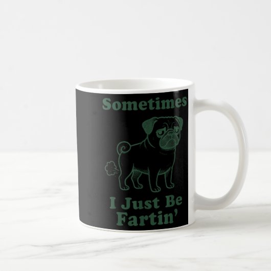 Pug Hond Scheet Grappig Soms Laat Ik M'n Scheet Ee Koffiemok (Rechts)