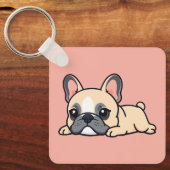Pug hond sleutelhanger (Voorkant)