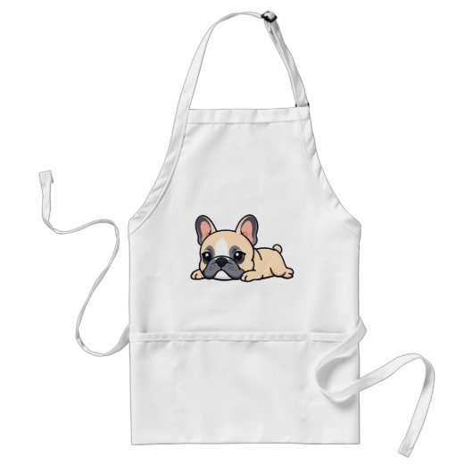 Pug hond standaard schort (Voorkant)