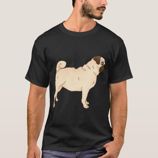 Pug Hond T-shirt (Voorkant)