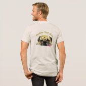 Pug Hond T-shirt Grappig met aangepaste tekst (Voorkant)