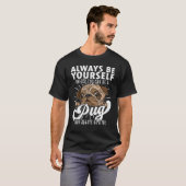 Pug Hond Tee Pug Pug T-shirt (Voorkant volledig)