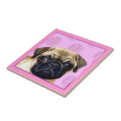 Pug hond tegeltje (Zijkant)