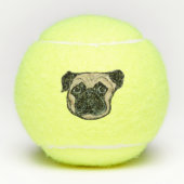Pug Hond Tennisballen (Voorkant)