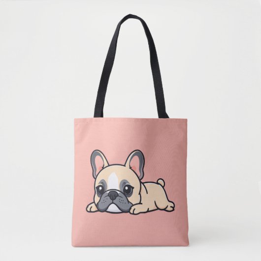 Pug hond tote bag (Voorkant)