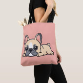 Pug hond tote bag (Dichtbij)