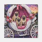Pug Hond Valentijnsdag Magneet (Voorkant)
