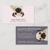 Pug Hond Visitekaartje (Voorkant / Achterkant)