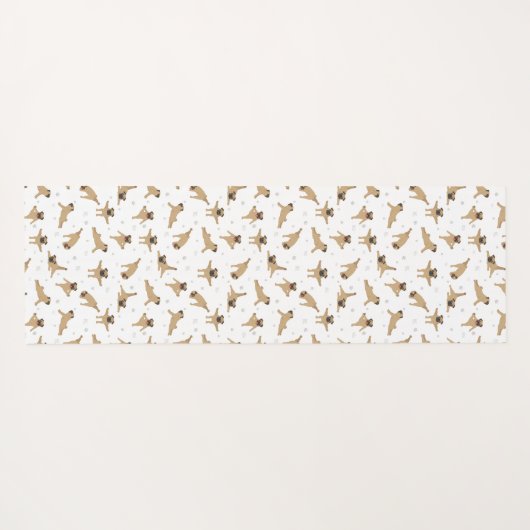 Pug hond Yoga Mat (Achterkant (horizontaal))