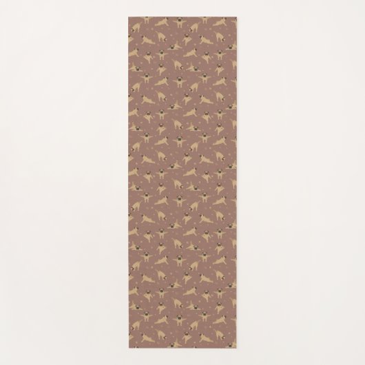 Pug hond Yoga Mat (Voorkant)