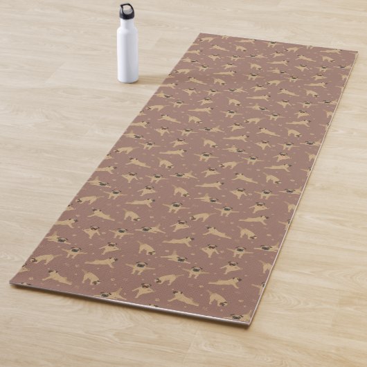 Pug hond Yoga Mat (In situ)