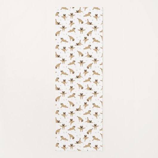 Pug hond Yoga Mat (Voorkant)
