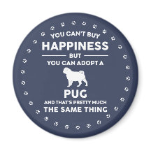 Pug-hondadoptie geluk