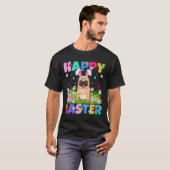 Pug Honden Happy Easter Egg Hunt Bunny Ear Pug Eas T-shirt (Voorkant volledig)