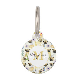 Pug hondenliefhebber-gepersonaliseerde huisdier huisdierpenning