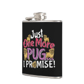 Pug Hondenliefhebber - Nog één belofte Heupfles (Links)