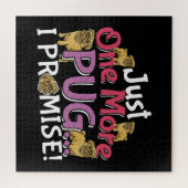 Pug Hondenliefhebber - Nog één belofte Legpuzzel (Horizontaal)