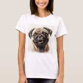 Pug hondenliefhebber T-shirt hond mamma T-shirt (Voorkant)