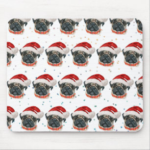 Pug Hondenras Kerststerren Muismat