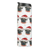 Pug Hondenras Kerststerren Thermosbeker (Geroteerd rechts)