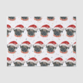 Pug Hondenras Kerststerren Tissuepapier (Voorkant)