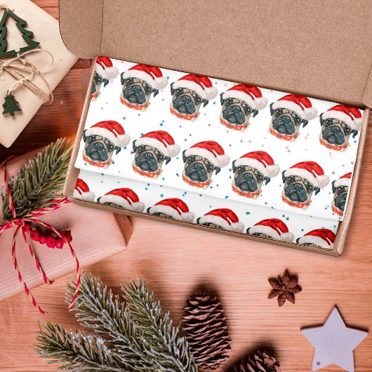 Pug Hondenras Kerststerren Tissuepapier