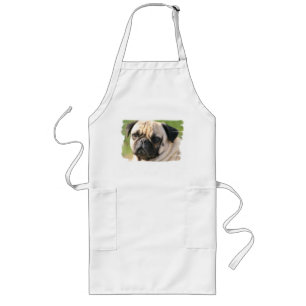 Pug Hondenras Long Apron Lang Schort