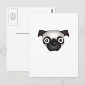 Pug Hondenras - Mijn hond Oasis Briefkaart (Voorkant / Achterkant)