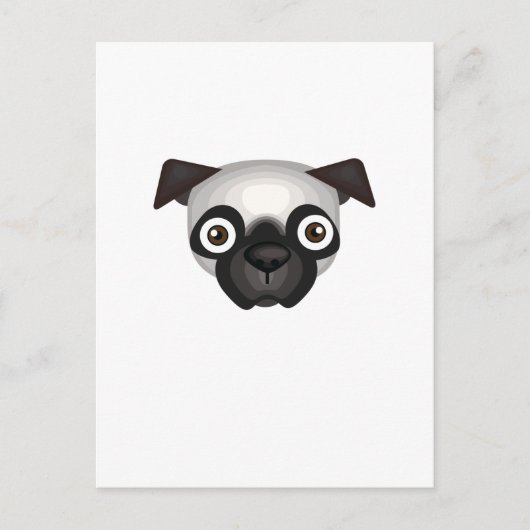 Pug Hondenras - Mijn hond Oasis Briefkaart (Voorkant)