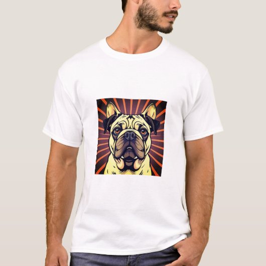 Pug hondenshirt t-shirt (Voorkant)