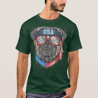 pug hondkop roken huisdier t-shirt