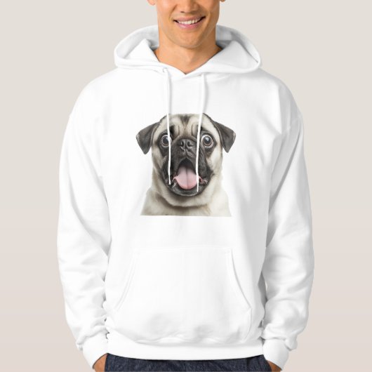 pug hoodie (Voorkant)